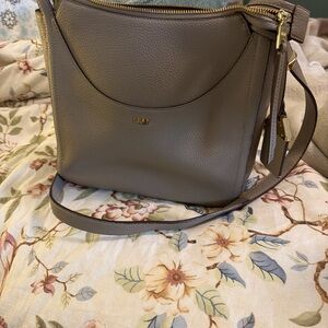 DKNY Taupe Crossbody Bag